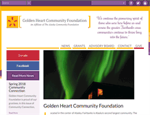 Tablet Screenshot of goldenheartcf.org